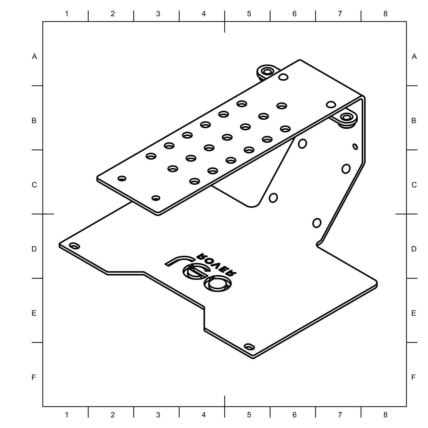 Rear frame